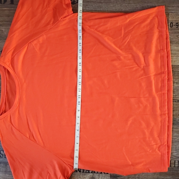 Shein, orange & white, short set, size 4X - Picture 9 of 14